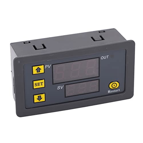 Timer-Relais, 0 Bis 999 Min. EIN-/Aus-Timer-Zyklus-Verzögerungsschaltermodul Einstellbarer Verzögerungs-Timer-Schalter mit Großem LCD-Display, Verpolungsschutz (DC12V) von Jectse