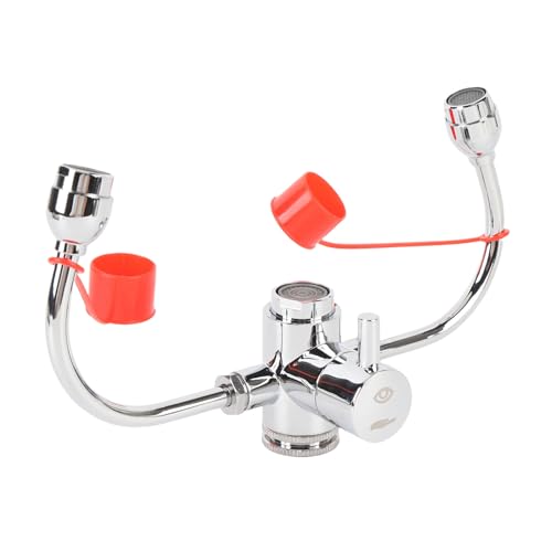 Wasserhahn Montierte Augen Wasch Station mit Abdeckung, Einstellbarer Wasserfluss und 360 ° Rotierender Erste-Hilfe-Notfall-Augen Wasch Station Waschbecken-Aufsatz-Kit mit 3 Wasserhahn Montierte Augen Wasch Station mit Abdeckung, Einstellbarer Wasserfluss und 360 ° Rotierender Erste-Hilfe-Notfall-Augen Wasch Station Waschbecken-Aufsatz-Kit mit 3 von Jectse