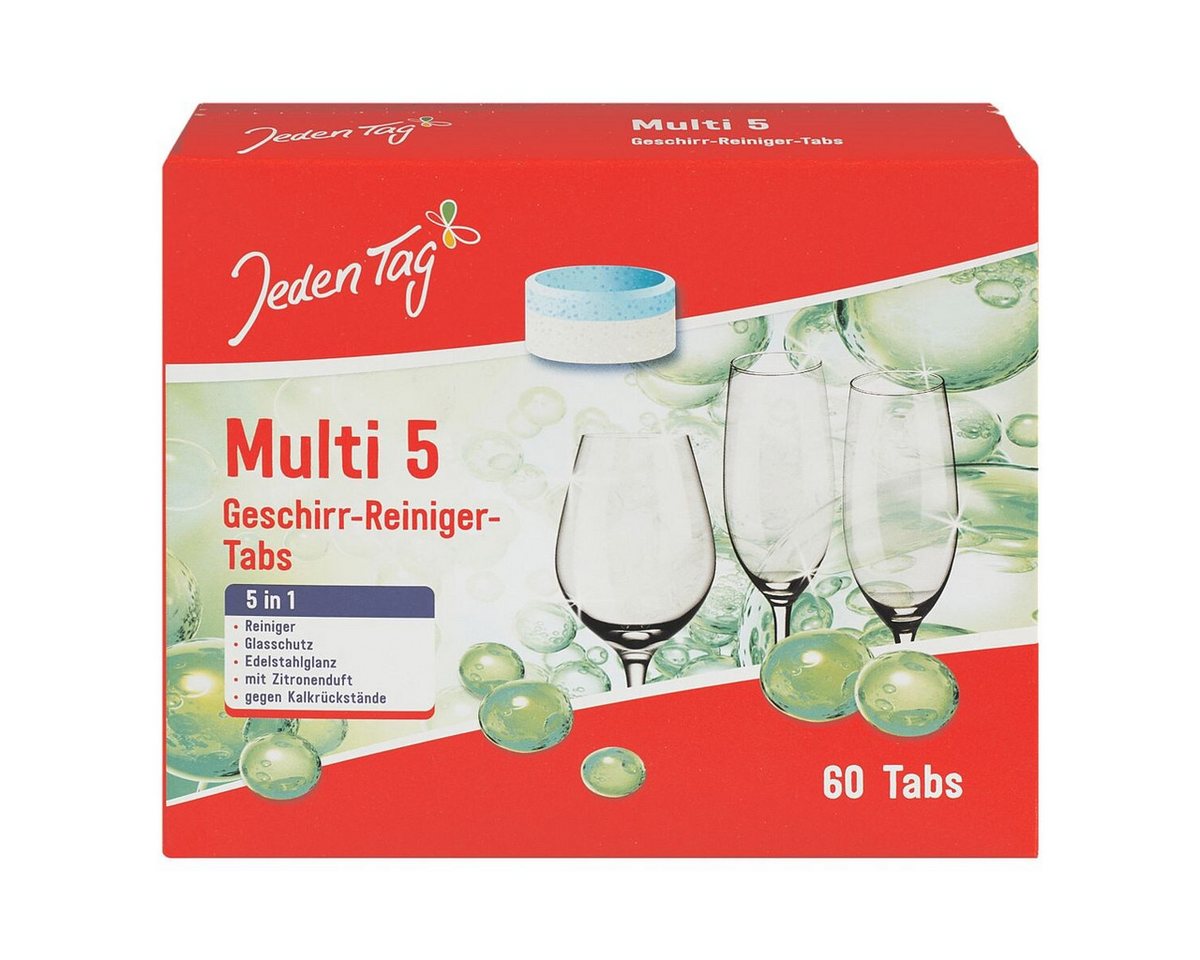 Jeden Tag Multi 5 Spülmaschinentabs (60 Tabs) von Jeden Tag