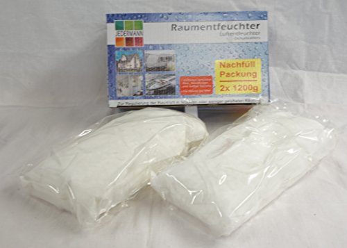 Luftentfeuchter Granulat 2 x Granulatbeutel a 1200g Luftentfeuchter Granulat 2 x Granulatbeutel a 1200g von Jedermann