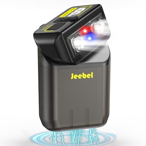 Jeebel Mini Taschenlampe 1300LM LED Schlüsselbundlampe mit Digitaler Anzeige, 180°Drehkopf, 6 Leuchtmodi - Multifunktional Magnetische EDC USB Taschenlampe für Rettung Camping Erkundung Nachtsicht von Jeebel