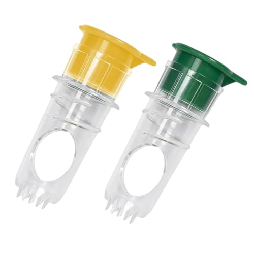 2025 Screw Top Lemon Squeezer, Handheld Citrus Juicer for Lemons, Limes and Oranges, Easy Manual Lemon Lime Press for Cocktails and Kitchen Use (Yellow*2+Green*2) von Jeeeun