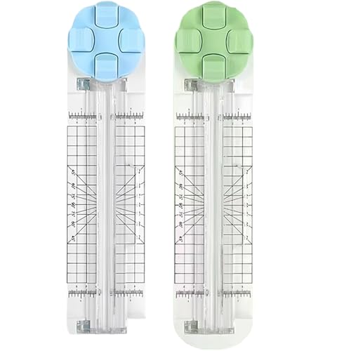 4 In 1 Paper Cutter - 4 In 1 Multi-Function Paper Trimmer, Convenient, Foldable Perforation Tool for Cardboard,Coupons,Photos,Postcards,Scrapbook (2Pcs-D) von Jeeeun