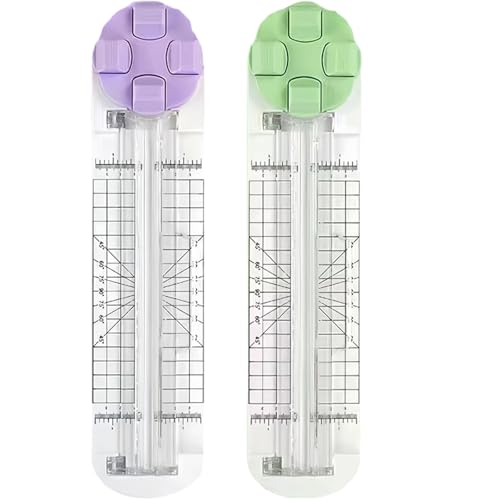 4 In 1 Paper Cutter - 4 In 1 Multi-Function Paper Trimmer, Convenient, Foldable Perforation Tool for Cardboard,Coupons,Photos,Postcards,Scrapbook (2Pcs-F) von Jeeeun