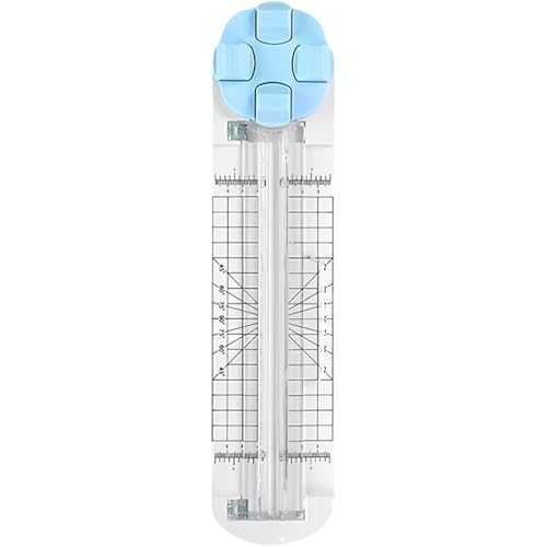 4 In 1 Paper Cutter - 4 In 1 Multi-Function Paper Trimmer, Convenient, Foldable Perforation Tool for Cardboard,Coupons,Photos,Postcards,Scrapbook (Blue) von Jeeeun