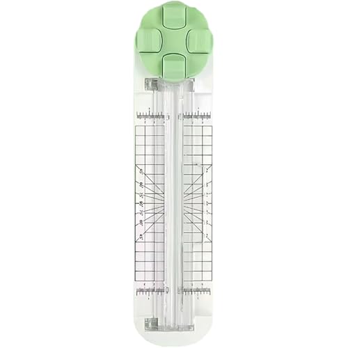 4 In 1 Paper Cutter - 4 In 1 Multi-Function Paper Trimmer, Convenient, Foldable Perforation Tool for Cardboard,Coupons,Photos,Postcards,Scrapbook (Green) von Jeeeun