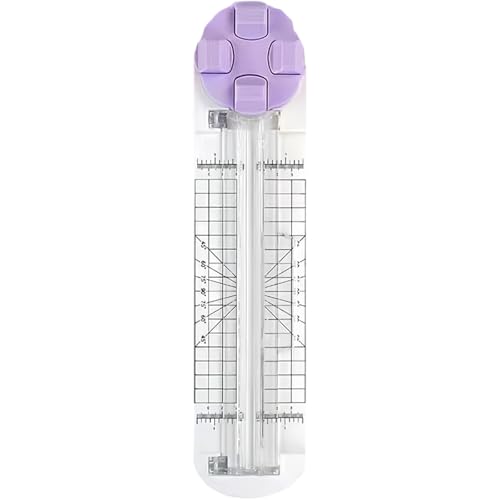 4 In 1 Paper Cutter - 4 In 1 Multi-Function Paper Trimmer, Convenient, Foldable Perforation Tool for Cardboard,Coupons,Photos,Postcards,Scrapbook (Purple) von Jeeeun