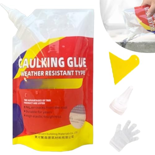 Caulking Glue for Concrete, Concrete Crack Filler Caulk, Caulking Glue Weather Resistant, Crack Repair Waterproof Adhesive (1pcs) von Jeeeun