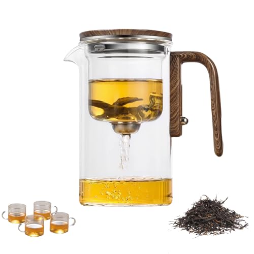 Enchanted Tea Witchcraft Teapot, Enchanti Tea Witchcraft Teapot, Enchantipot Magic Tea Pot, Magic Teapot with Infuser, Suitable for All Kinds of Tea, Comes with Four Cups (720ml) von Jeeeun
