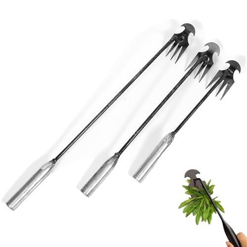Foxyle Weeder, Durable Weed Puller Tool, 2025 New 4 Teeths Dual Purpose Manual Weeders Tool with Long Handle for Gardening Backyard Farm (15.7 inches) von Jeeeun