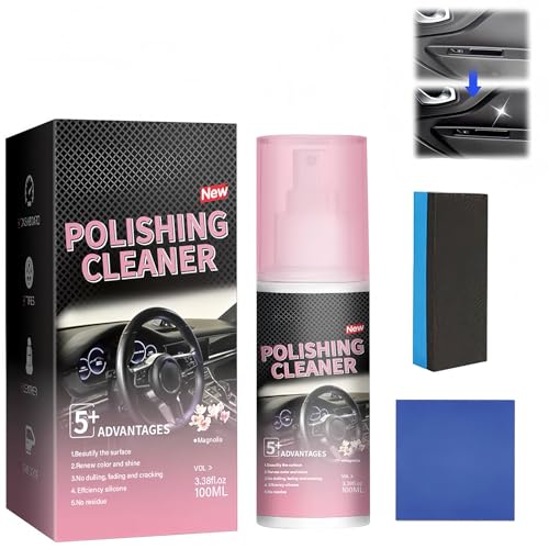 Interior Cleaner and Protectant, 2025 New Polishing Cleaner Car Interior Spray, Car Polishing Cleaners - Protects Vinyl, Plastic, Rubber, Enhances Shine and Prevent Bad Weather (1Pcs) von Jeeeun