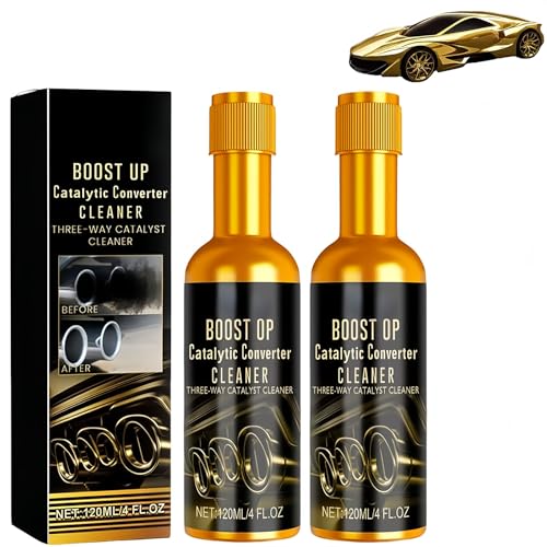 Jeeeun Catalytic Converter Cleaner, Boost up Catalytic Convertor Cleaner for Auto Parts Engine, System Pipe Carbon Removal Cleaners for Gas and Diesel Car (2pcs) von Jeeeun