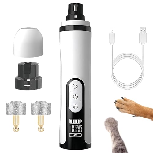 Jeeeun Silent Groom Pro Nail Grinder for Dogs and Cats - USB Rechargeable Cordless Pet Nail Trimmer with Quick Charge & Replacement Heads Jeeeun Silent Groom Pro Nail Grinder for Dogs and Cats - USB Rechargeable Cordless Pet Nail Trimmer with Quick Charge & Replacement Heads von Jeeeun