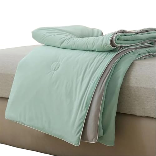 Jeeeun The Cold Blanket, Double-Sided Cold Touch Summer Blanket, Lightweight & Breathable Cooling Comforter, Machine Washable (Light Green,59" x 78.7") von Jeeeun