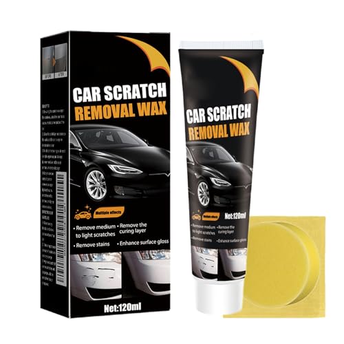 New Scratch Remover for Vehicles, Car Scratch Repair Wax, Deep Scratches Repair, Car Paint Polish & Restore Kit with Wipe and Sponge (1pcs) von Jeeeun