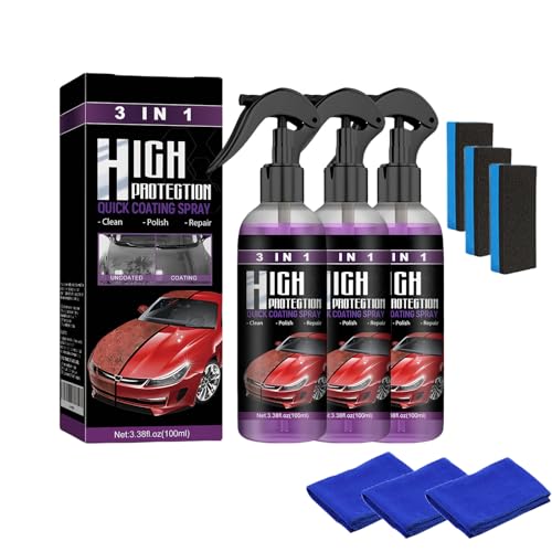 Nexa Turbo Shine 3-in-1, 2025 Upgrade Car Polish and Paint Protection, Easy to Use and Fast Drying for Cars, Boats, RVs (3set) von Jeeeun