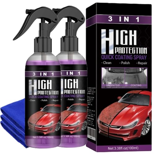 Turbo Shine Nexa 3-in-1, Nexa Car Scratch Remover, Car Detailing Spray for Cleans, Shines & Protects (2bottles) von Jeeeun