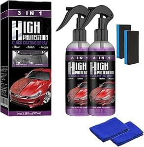 Turbo Shine Nexa 3 in 1 Polish, 2025 Upgrade Car Shine and Protection, Quick-Dry Formula for Glossy Finish on All Surfaces (2set) von Jeeeun