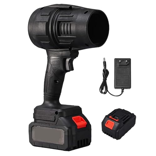 Turbosweep Cordless Power Blower - Dual Battery Multi-Purpose Cleaner for Cars, Backyard, Garden Cleaning (One Battery,Black) von Jeeeun