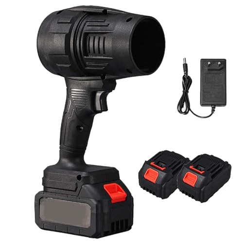 Turbosweep Cordless Power Blower - Dual Battery Multi-Purpose Cleaner for Cars, Backyard, Garden Cleaning (Two Batteries,Black) von Jeeeun