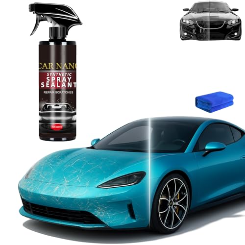 X9 Nano Synthetic Spray Sealant, X9 Car Nano Synthetic Spray Sealant, Cars Scratch Remover Wax Polish, Quick Effect Car Coating Agent, Scratch Remover for Vehicles, Shine-Dustproof (1Pcs) von Jeeeun
