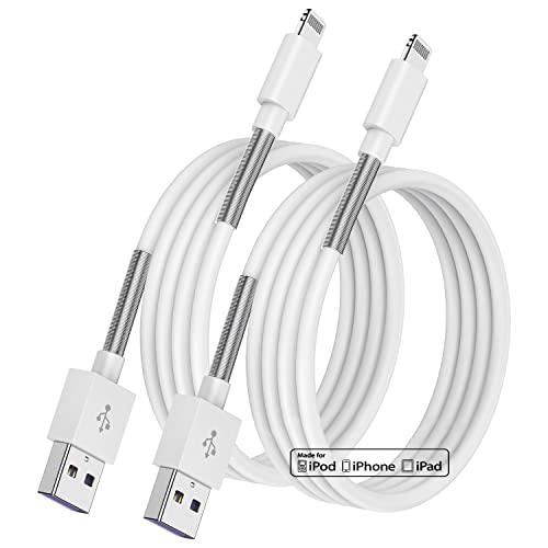 iPhone Ladekabel Original Apple 1M, [ MFi Certified ] 2Pack USB A auf Lightning Kabel, 1 Meter iPhone Kabel Schnellladekabel für Apple iPhone 13/12 Mini/11 Pro Max/XS/XR/X/8 Plus/7/6s/5S/5,iPad von Jeenek