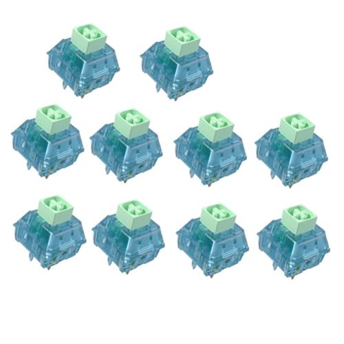 Jeenuuder 10 Stück Tastaturschalter für mechanische Tastatur, personalisierbar, Cherry-MX, 5-polig, Schalter für Feker 75 GMK67 GK61, von Jeenuuder