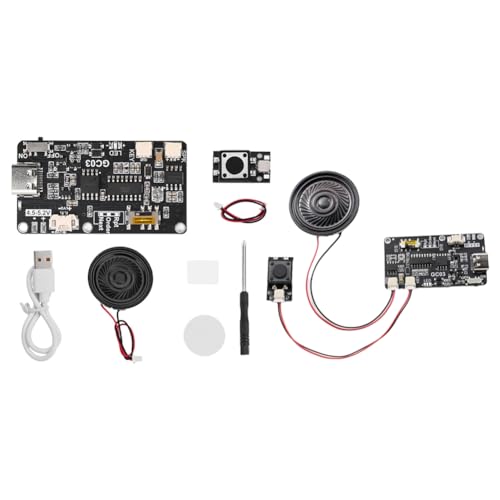 Jeenuuder Aufnahmebares Soundmodul mit MP3-Download Typ C für Geschenkbox, Musikabdeckung für Weihnachts- oder Geburtstagskarten oder Wand. von Jeenuuder