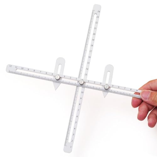 Jeenuuder Keramik-Messlineal-Kombiwerkzeug-Set, Multifunktionales Messlineal für Tiefe/Dicke/Kaliber, Töpferwerkzeuge von Jeenuuder