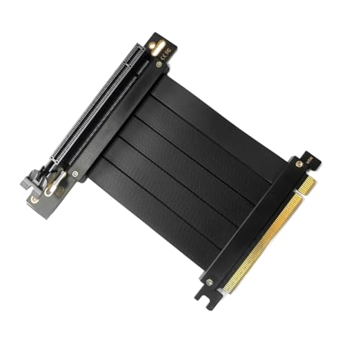 Jeenuuder PCI-E 4.0 16 x Verlängerungskabel für Grafikkarten, Adapter, Erweiterungskarte, 90 Grad, 10 cm von Jeenuuder