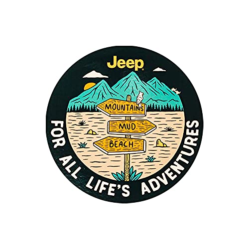Jeep Vinyl-Aufkleber für alle Lebensabenteuer, 10,2 cm Jeep Vinyl-Aufkleber für alle Lebensabenteuer, 10,2 cm von Jeep