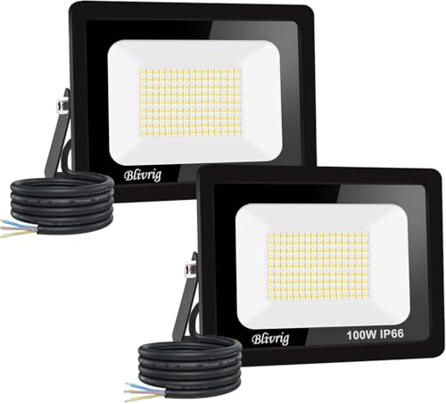 Jefedana (2pack 100W led strahler außen Superhell Außenstrahler,kaltes Weiß 6000K IP66 Wasserdicht LED Fluter 10000LM Flutlicht led aussenstrahler LED Außenstrahler Jefedana (2pack 100W led strahler außen Superhell Außenstrahler,kaltes Weiß 6000K IP66 Wasserdicht LED Fluter 10000LM Flutlicht led aussenstrahler LED Außenstrahler von Jefedana