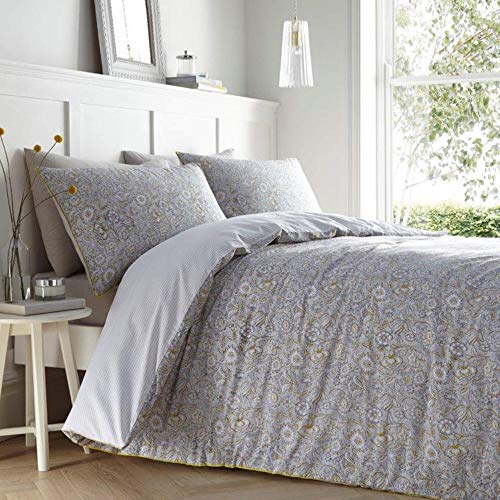 Jeff Banks Bettbezug-Set, Baumwolle, Grau, Super King Size Jeff Banks Bettbezug-Set, Baumwolle, Grau, Super King Size von Jeff Banks