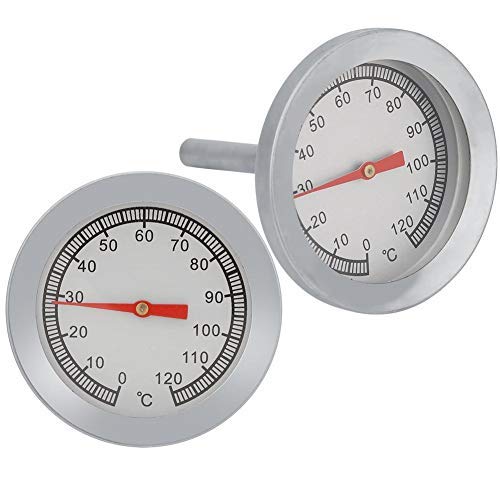 Bratenthermometer BBQ Thermometer Räucherofen Thermometer Grill Pizza Temperaturanzeige 120 ℃ für Grill Kochen Fleisch Edelstahl Smoker Oven Thermometer Küche Lebensmittel Thermometer von Jeffergarden