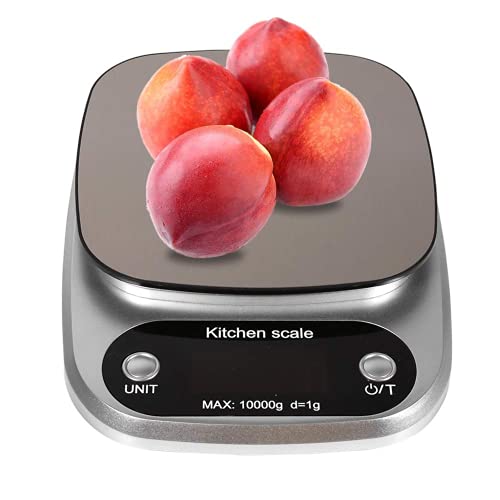 Digitale Küchenwaage Digital Wagge Nahrungsmittel Skala Multifunktions Electronic Scales Edelstahl LCD Elektronische Küche Skala Mit Hoher Präzisionsstrecke Von 1g / 0.035oz Bis 10kg von Jeffergarden