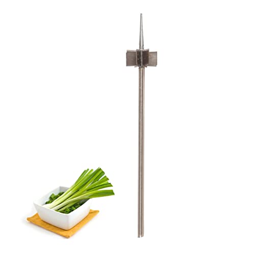 Edelstahl Zwiebelschneider Pflaumenblüten Design Gemüseschneider Rostfrei Messer Klinge Portable Für Zwiebeln Lauch Karotten Gleichmäßige Scheiben von Jeffergarden