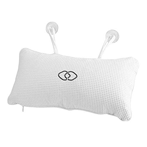 Fdit Badewannenkissen, Kissen für Whirlpool Bathtub Pillow Rutschfestes Badewannenkissen mit Saugnäpfen Badezimmer Unterstützung Waterproof Bath Pillow für Kopf, Nacken, Schultern von Jeffergarden