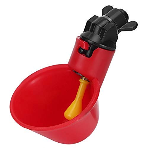 Jeffergarden 10 Stück Automatische Kunststoff Chicken Drinker Cups Hühnertrinkschale Trinknippel Vieh Rotwasserschüssel Wachtel Hühnertrinkschale für Vogel Wachtel von Jeffergarden