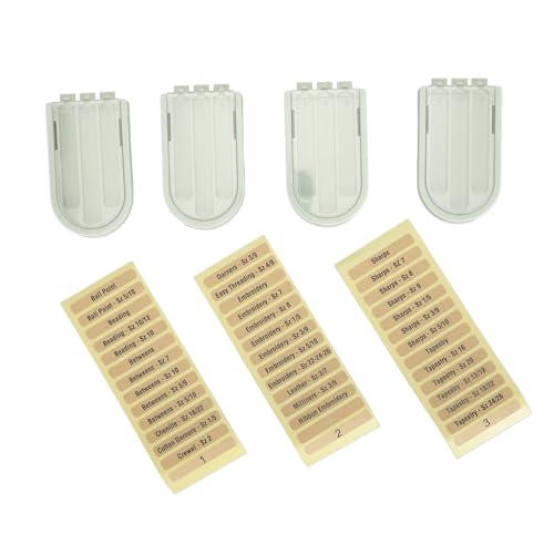Jeffergarden 3 Fächer Nähnadeln Kunststoff-Nadel Gehäuse Tragbare Kompakte Hand Nähbox für die Heimreise (4pcs grün) von Jeffergarden