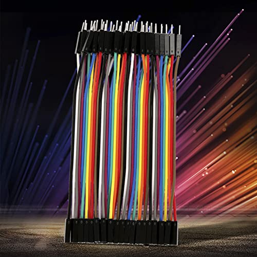 Jeffergarden 5pcs Farbenfrohe 11,5 Cm Jumper, 10 Cm Drähte Set 40 Pin M Bis F Ribbon -Kabel Für Breadboard von Jeffergarden