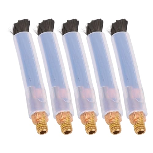 Jeffergarden 5pcs Messingfaserschweißreinigungspinsel für Edelstahlschweißnahtreiniger und Gelenkprozessor mit Hitzebeständigem Design (M8) von Jeffergarden