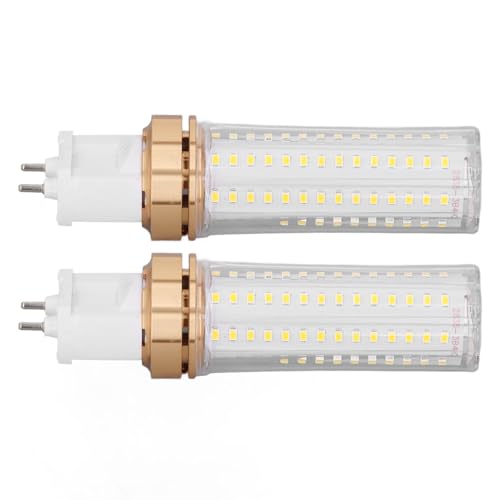 Jeffergarden G12 -LED -Mais Glühbirne, Doppelstift Basis LED Glühbirne SMD Chip 360 Grad Beleuchtung 2 Stcs für Deckenstehllampen (Warmes Licht) von Jeffergarden