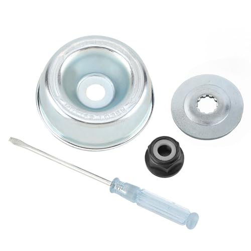 Jeffergarden Gartenmaschine Rasenmäher Blade Adapter Kit Push Rider Platte Kragenmutter Wartung Schraubendreher Blade Adapter Wartungskit für String Trimmer Brush Cutter von Jeffergarden