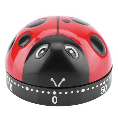 Jeffergarden Küchenuhr Kitchen Timer Ladybug 60 Minuten Timer Cooking Timer Ladybug Countdown Timer Mechanische Aufziehuhr Kitchen Cooking Timer for Cooking, Studying, Baking von Jeffergarden