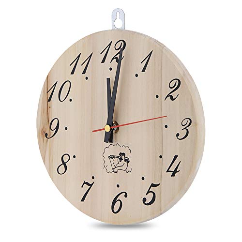 Jeffergarden Sauna Zubehör Uhr Timer 8in Sauna Clock Uhr Timer Zubehör Sauna Einfach Genau zu lesen Saunauhr Room Dekorative Timer Clock für Sauna Zubehör Moderne Sauna Home Decor von Jeffergarden