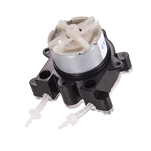 Jeffergarden Selbstprimierende Peristaltische Pumpe DC 6 V 6 V Kleine Dosierung Niedrige Flüsse Flüssigdosierung Pumpe für Aquariumlabor mit Planetary Reduktionsgetriebe (1mmx3mm) von Jeffergarden