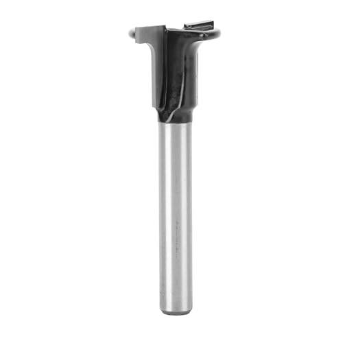 Jeffergarden T Slot Cutter Router Bit, Vielseitige Werkzeuglegierungstahl 1/4 Zoll Shank T Router Bit Multi Zweck für die Holzbearbeitung von Jeffergarden