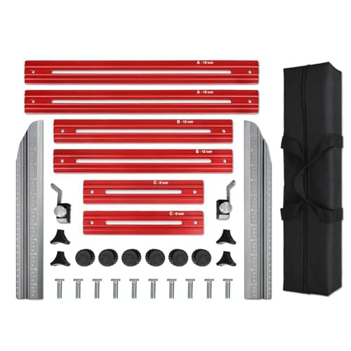 Jeffergarden Treppenmetervorlage Tool Aluminiumlegierung Treppenmesswerkzeug JIG Flexible Einfache Einstellung für Komplizierte Profilprojekte von Jeffergarden