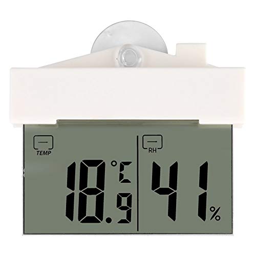 Selbstklebender Thermometer LCD Digital Hydrometer Wandmontage mit Saugnapf Uhr an der Wand Fenster befestigter Innengarten im Freien Innenzimmer Außenzimmer Selbstklebender Thermometer LCD Digital Hydrometer Wandmontage mit Saugnapf Uhr an der Wand Fenster befestigter Innengarten im Freien Innenzimmer Außenzimmer von Jeffergarden