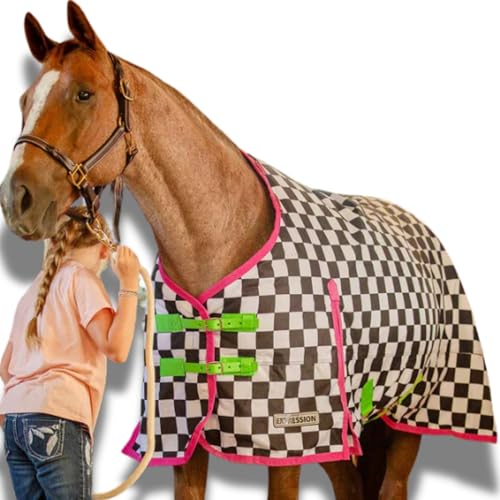 Jeffers Expression 1200 Denier Standard-Hals-Pferdedecke, Skater-Cowgirl, 175,3 cm, wasserdichte, atmungsaktive Pferdedecke mit 240 g Polyfill, idealer Schutz für den Winter, mittelschwer Jeffers Expression 1200 Denier Standard-Hals-Pferdedecke, Skater-Cowgirl, 175,3 cm, wasserdichte, atmungsaktive Pferdedecke mit 240 g Polyfill, idealer Schutz für den Winter, mittelschwer von Jeffers